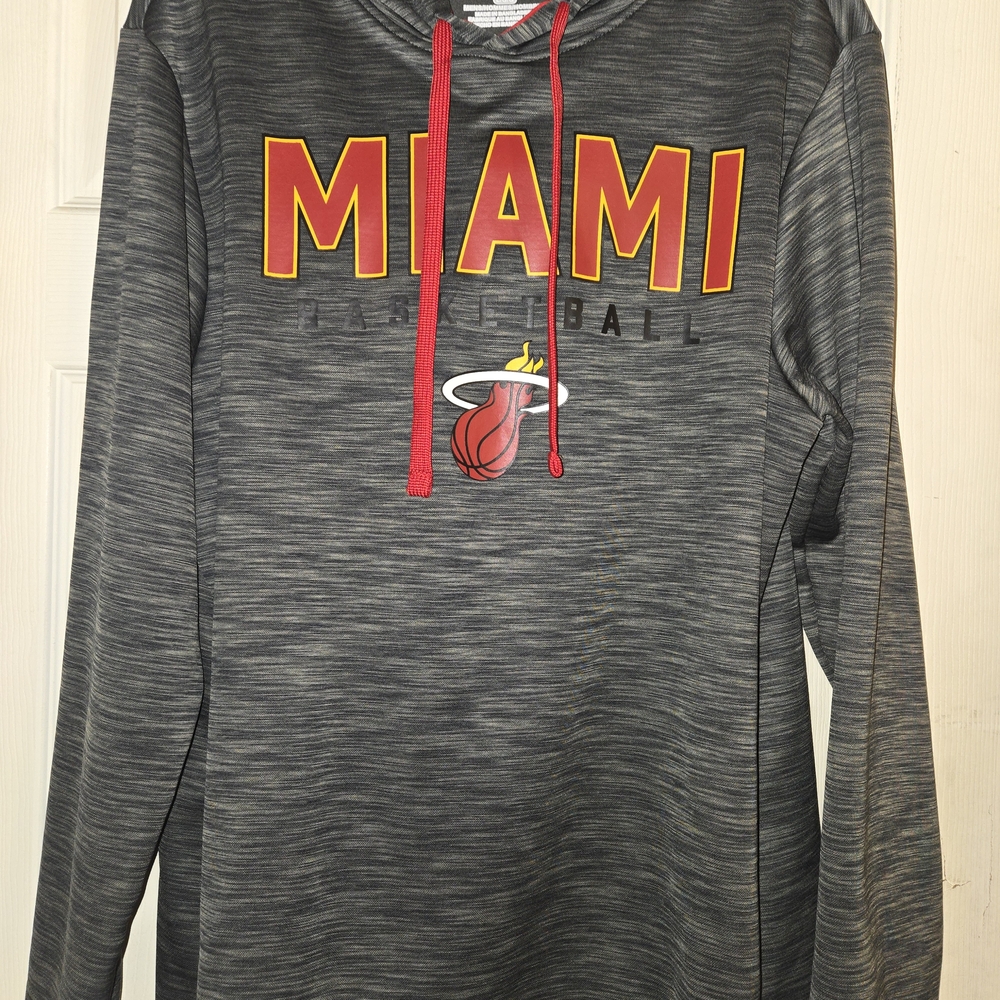 Fanatics Gray Miami Basketball Hoodie